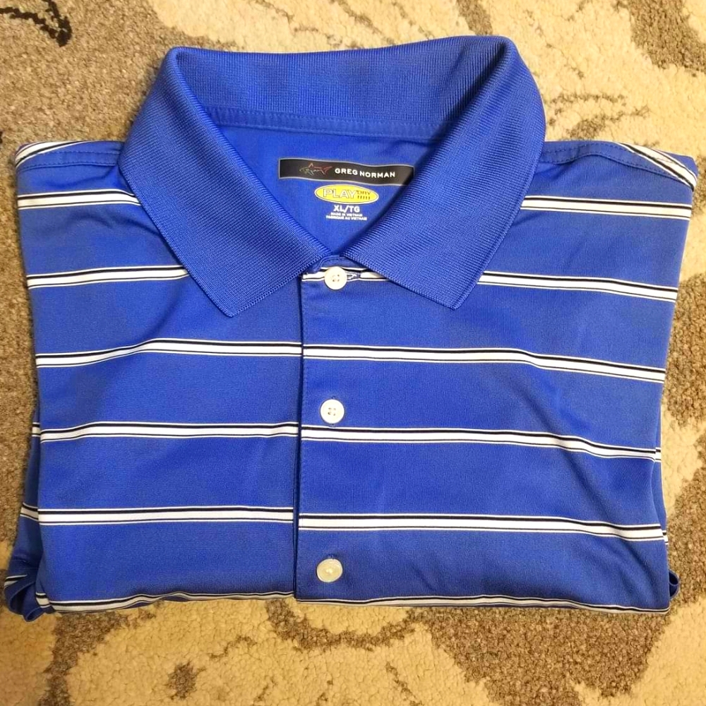 Greg Norman play dry mens gold polo